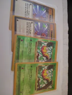 X4 Pokemon Vending Sticker Cards Gust Of Wind Weedle - Image 1