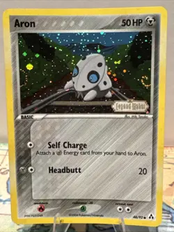 Pokemon TCG Aron Legend Maker Reverse Holo Card 48/92 Stamped - Image 1