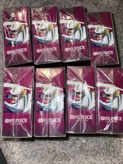 8x One Piece Card Game Double Pack Set 7 A Fist Of Divine Speed New Sealed - Image 2
