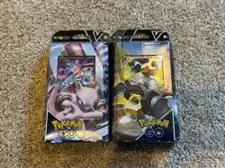 2 Decks of Pokemon TCG GO V Battle Trading Cards - Mewtwo and Melmetal - Image 1