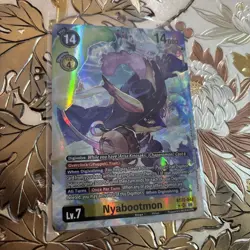 Digimon Card Game Nyabootmon BT22-042 SR Alternate Art Cyber Eden - Image 1