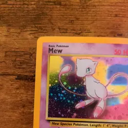 Pokemon Mew #9 HOLO Black Star Promo Card VINTAGE WOTC LP - Image 2