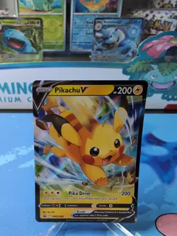 Pikachu V - SWSH285 - Pokemon Sword & Shield Promo Ultra Rare Holo Card NM - Image 1