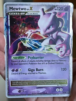 POKEMON MEWTWO LV. X DP28 PROMO BLACK STAR COSMOS LP CARD SEE PICS HTF - Image 3