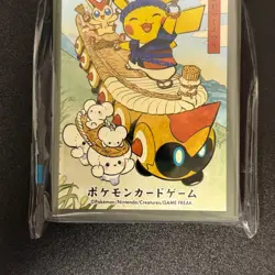 Pokemon Sleeve Exclusive Pikachu Waraji Festival Sealed 2025 Green Japan MINT - Image 4
