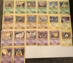 Lot of 20 Gym Heroes Set Pokemon Cards - Image 1