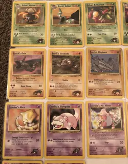 Lot of 20 Gym Heroes Set Pokemon Cards - Image 2
