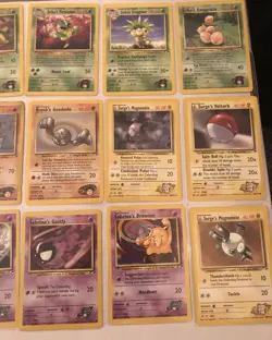 Lot of 20 Gym Heroes Set Pokemon Cards - Image 3