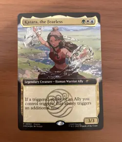 SDCC 2025 Magic The Gathering x Avatar Katara The Fearless Promo Card IN HAND - Image 1