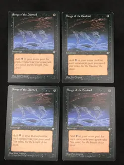 Playset 4x Magic The Gathering Ice Age Songs of the Damned #160 - Image 2