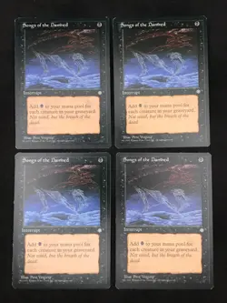 Playset 4x Magic The Gathering Ice Age Songs of the Damned #160 - Image 4