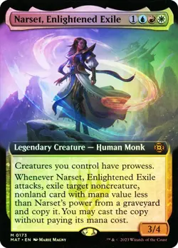 MTG-March of the Machine:Aftermath-Narset, Enlightened Exile (Extended Art)-NM/M - Image 1
