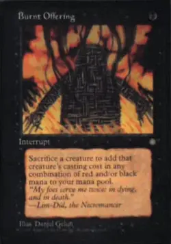 Burnt Offering - Ice Age: #116, Magic: The Gathering Nm R109 - Image 1