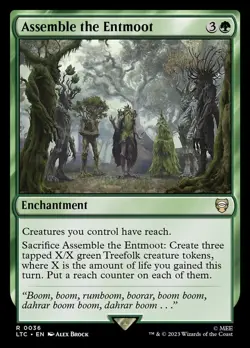 1x - Assemble the Entmoot - #36 - CMR: Lord of the Rings - NM MTG - Image 1