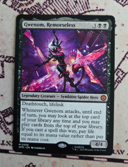 MTG Gwenom, Remorseless Spider-Man Magic the Gathering NM - Image 1