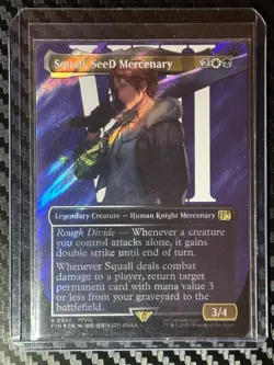 MTG - Squall, SeeD Mercenary, Borderless Surge Foil, Final Fantasy #0547 - Image 1