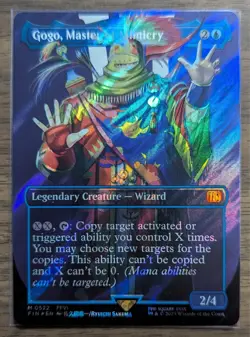 MTG Gogo, Master of Mimicry Borderless Surge Foil from UB: Final Fantasy NM - Image 1