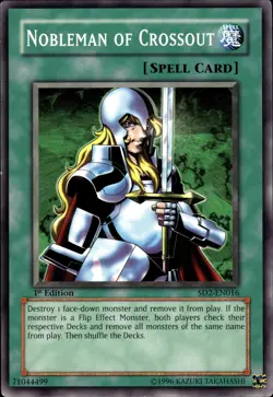 Nobleman Of Crossout - 1st Edition SD2-EN016 - LP - YuGiOh - Image 1