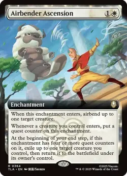 NM Extended Art Airbender Ascension, MTG, Avatar: The Last Airbender, Magic, 364 - Image 1