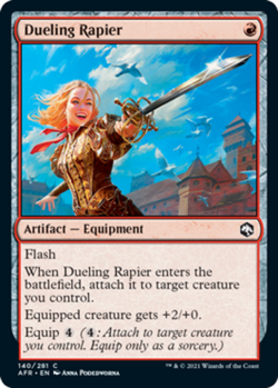 x1 Dueling Rapier - Forgotten Realms - NM - MTG - Image 1