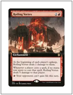 1x Roiling Vortex, Extended Art, Magic MTG NM - Image 1