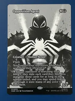 2025 Magic The Gathering Spiderman Opposition Agent #0019 Borderless Non-Foil - Image 1