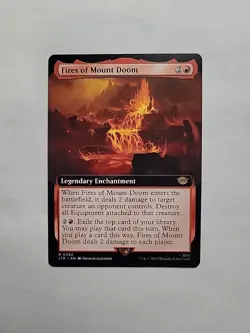 MTG - Fires of Mount Doom (Extended Art) LTR Regular Rare #0392 - Image 1