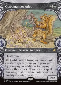 Osteomancer Adept - Showcase FOIL - Bloomburrow -MTG - NM - Image 1