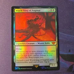 MTG 1x Witch-king of Angmar x1 FOIL NM LTR Lord of the Rings 114 - Image 1