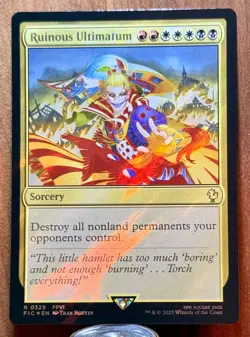 Ruinous Ultimatum (Surge Foil) R Commander: FINAL FANTASY 329 NM - Image 1