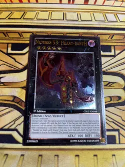 Yugioh Nummer 53: Heart-eartH 1.Auflage Ultimate Rare CBLZ-EN046 - Image 1