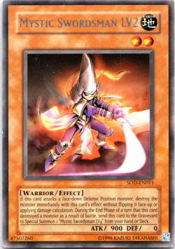 Mystic Swordsman LV2 - SOD-EN011 - Rare - Yugioh - Image 1