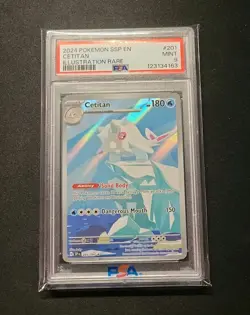 2024 POKEMON SSP EN SURGING SPARKS #201 CETITAN ILLUSTRATION RARE PSA 9 english - Image 1