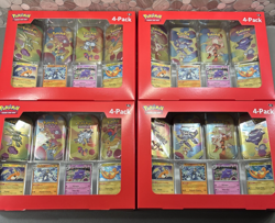 *Lot of 4* Pokemon 151 4 Pack Mini Tins + 4 Promos Sam’s Club Exclusive NEW! - Image 1