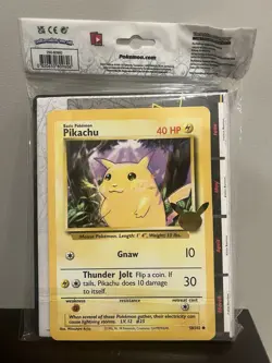 Pokemon 25th Anniversary Jumbo Pikachu First Partner Collector's Binder SEALED - Image 2