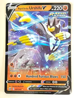Rapid Strike Urshifu V 087/163 Ultra Rare Battle Styles Pokemon TCG Near Mint NM - Image 1
