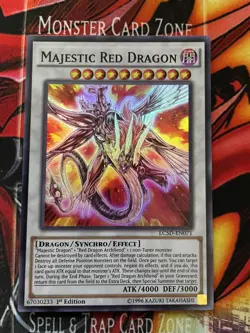 Yugioh - Majestic Red Dragon LC5D-EN071 NM 1st ed Super Rare - Image 1