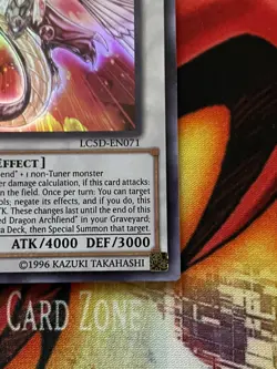Yugioh - Majestic Red Dragon LC5D-EN071 NM 1st ed Super Rare - Image 4
