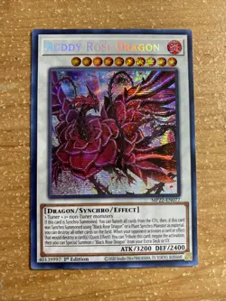 🔥Yugioh MP22-EN077 Ruddy Rose Dragon PRISMATIC SECRET RARE 1ST EDITION - Image 1