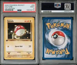 2000 Pokemon Team Rocket (1st) First Edition Voltorb #69 PSA 9 MINT - Image 3