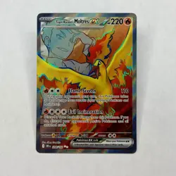 Pokemon Team Rocket's Moltres ex Full Art 208/182 DRI Destined Rivals NM - Image 1