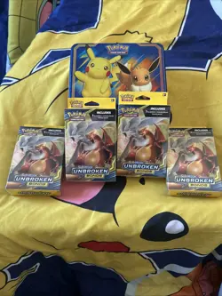 Pokemon TCG Sun & Moon Unbroken Bonds 3-Pack Hanger Box - Image 1