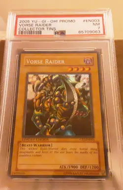 2005 Yu-Gi-Oh Collector Tins Promo VORSE RAIDER CT2-EN003 Secret Rare PSA 7 NM - Image 1