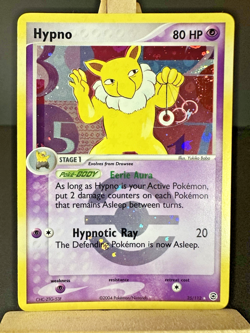 Pokemon Hypno FireRed & LeafGreen 25/112 Reverse Holo Swirl LP+ - Image 1
