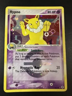 Pokemon Hypno FireRed & LeafGreen 25/112 Reverse Holo Swirl LP+ - Image 4
