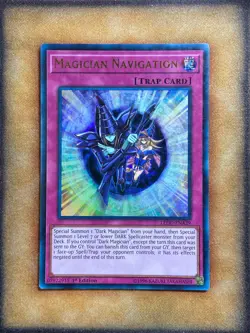 Yugioh Magician Navigation LEDD-ENA29 Ultra Rare 1st Ed LP - Image 1