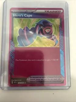 Pokemon Temporal Forces Hero's Cape 152/162 Ace Spec Trainer Card NM Condition - Image 5