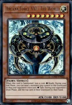 Arcana Force XXI - The World - Ultra Rare LODT-EN016 (2024) - NM - YuGiOh - Image 1