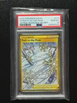 Pokemon TCG Gold Rare Card Path to the Peak 213/198 Astral Radiance PSA 10 GM - Image 1