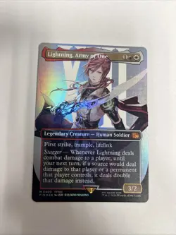 Lightning Army Of One Borderless Foil Card #0400 MTG - Image 1